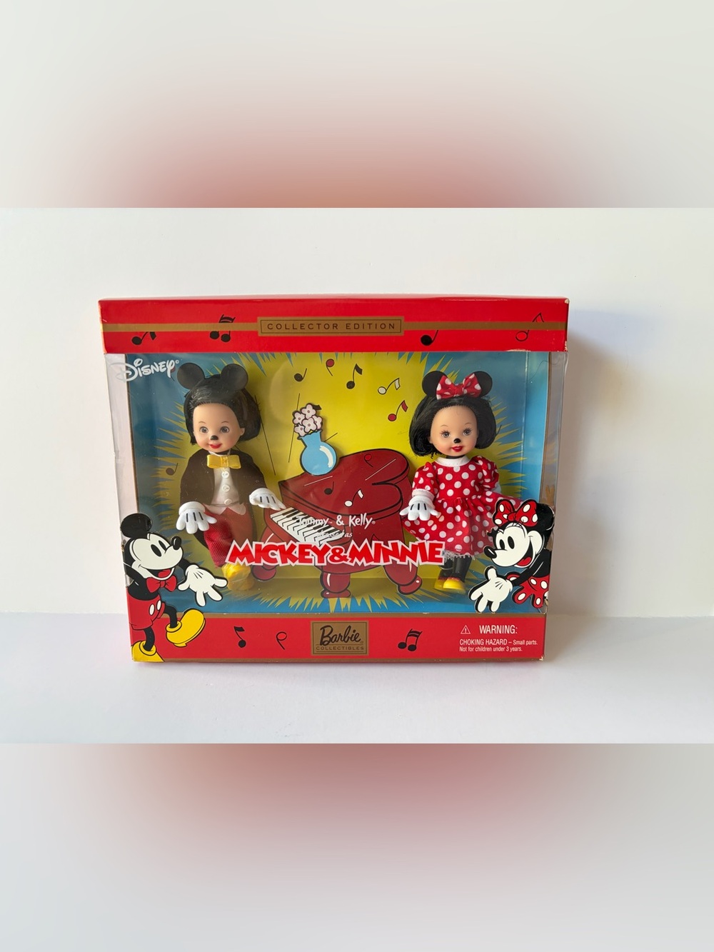 NIB 2002 Barbie Kelly & Tommy as Mickey & Minnie Mouse dolls